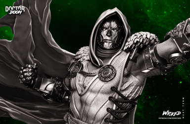 Wicked - Doctor Doom/Wicked Dr. Doom Statue 402mm (Renders)/072622 Wicked - Dr Doom Sculpture 012.jpg