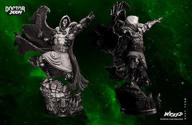 Wicked - Doctor Doom/Wicked Dr. Doom Statue 402mm (Renders)/072622 Wicked - Dr Doom Sculpture 01.jpg